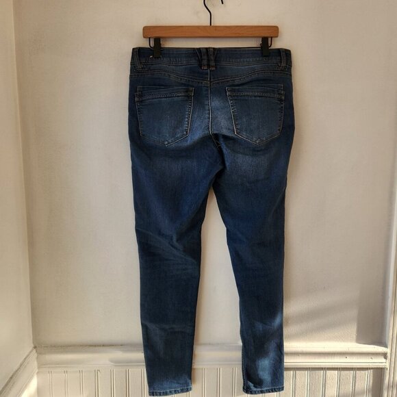 Democracy Ab Technology Jeans Medium Wash Stretch Skinny Denim Women's 10 - Picture 2 of 7